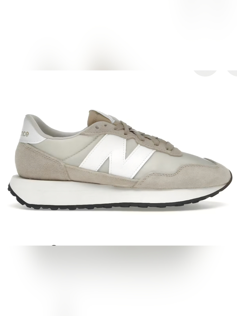 New Balance 237 Women's Sneakers in the "Cream White" Colorway, Size 7